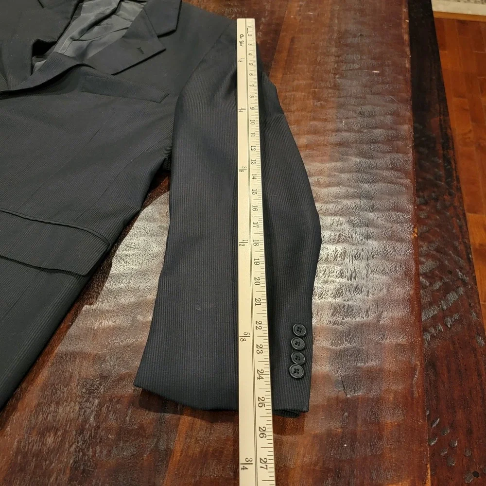 Vintage Lacrosse Blazer Men's Size 46 R Black Sport Coat Made‎ In USA Jacket